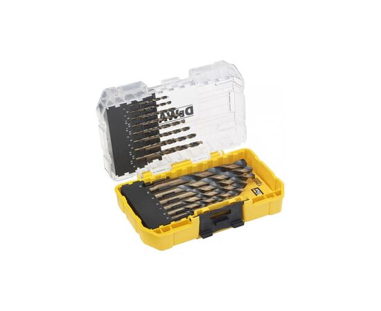 Набор сверл DeWALT по металлу Black&Gold HSS-G, 23 шт, кейс Tough Case (DT70729)