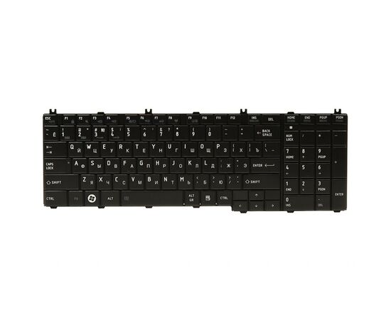 Клавиатура ноутбука PowerPlant TOSHIBA Satellite C650, L650 черный, черный фрейм (KB310685)