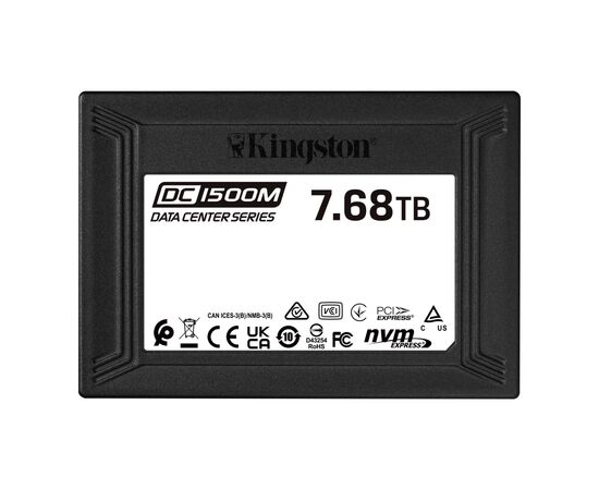 Накопичувач SSD U.2 2.5" 7.68TB Kingston (SEDC1500M/7680G)