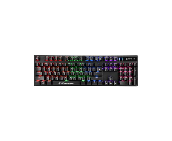 Клавиатура Xtrike GK-980 6 colors-LED Mechanical Red Switch USB Black (GK-980)