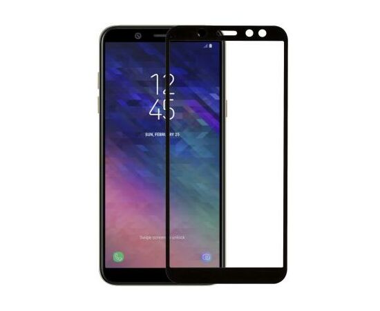 Стекло защитное MakeFuture для Samsung A6 2018 Black Full Cover Full Glue (MGFCFG-SA618B), изображение 4 Стекло защитное MakeFuture для Samsung A6 2018 Black Full Cover Full Glue (MGFCFG-SA618B), изображение 4