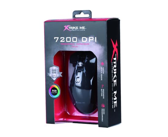 Мышка Xtrike GM-215 RGB-LED USB Black (GM-215), изображение 4 Мышка Xtrike GM-215 RGB-LED USB Black (GM-215), изображение 4