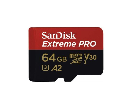 Карта памяти SanDisk 64GB microSDXC class 10 UHS-I U3 Extreme Pro V30 (SDSQXCU-064G-GN6MA)