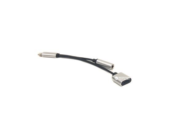 Переходник Lightning 2in1, Audio 3.5mm to Lightning PowerPlant (CA910410)