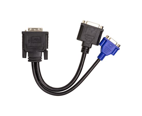 Перехідник DVI-I (M) to DVI-D (F) + VGA (F), 0.3m PowerPlant (CA912551), зображення 2 Перехідник DVI-I (M) to DVI-D (F) + VGA (F), 0.3m PowerPlant (CA912551), зображення 2