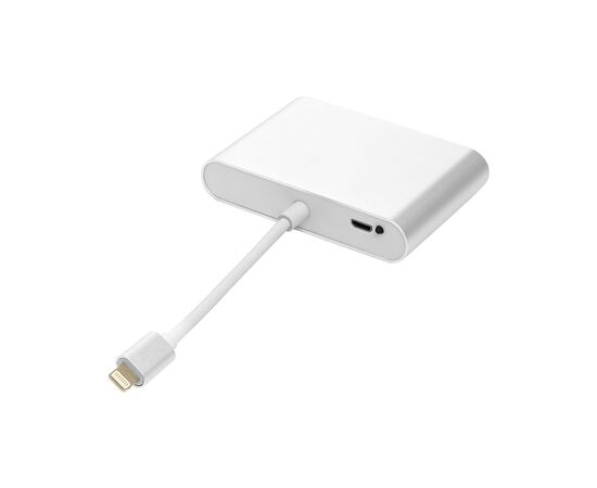 Перехідник Lightning (M) to HDMI, VGA, 3.5mм (F) PowerPlant (CA911929), зображення 2 Перехідник Lightning (M) to HDMI, VGA, 3.5mм (F) PowerPlant (CA911929), зображення 2
