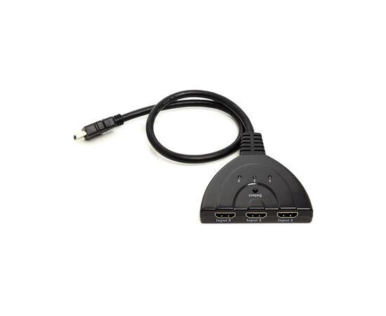 Перехідник HDMI to HDMI 3x1 PowerPlant (CA912070)