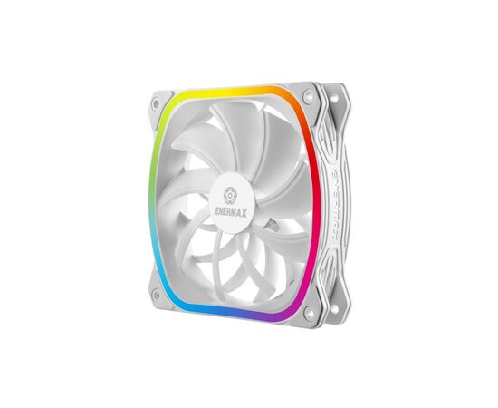 Кулер для корпуса Enermax SQUA RGB WHITE 3x 120 mm (3 PACK) (UCSQARGB12P-W-BP3), изображение 4 Кулер для корпуса Enermax SQUA RGB WHITE 3x 120 mm (3 PACK) (UCSQARGB12P-W-BP3), изображение 4