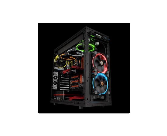 Кулер для корпуса ThermalTake Riing 12 LED RGB 256 Colors Fan (комплект из 3-х) (CL-F042-PL12SW-B), изображение 5