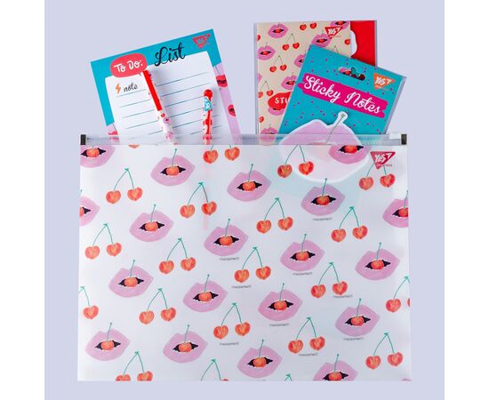 Папка - конверт Yes на молнии А4 Fancy (491759), изображение 2