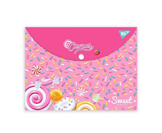 Папка - конверт Yes на кнопке А4 Sweet Cream (492015)