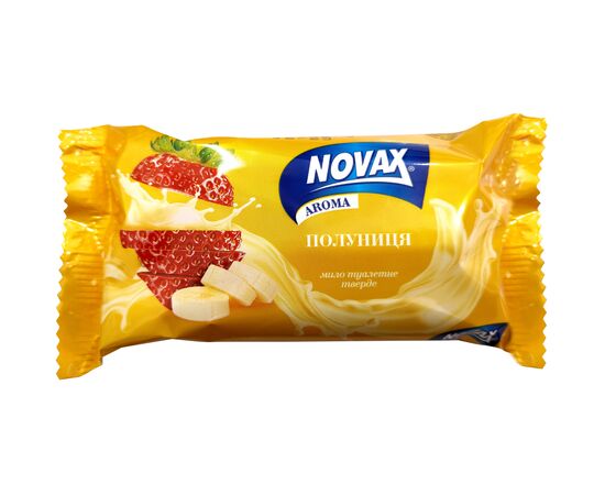 Твердое мыло Novax Aroma Клубника 140 г (4820195509500)