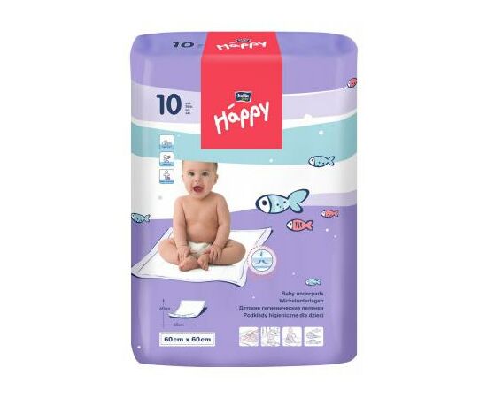 Пелюшки для малюків Bella Baby Happy 60x90 см 5 шт (5900516600723)