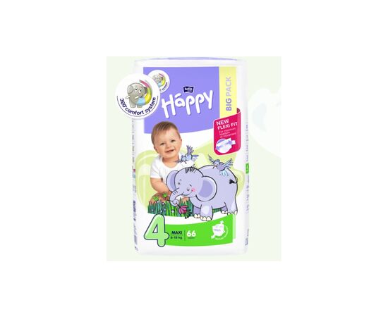 Подгузник Bella Baby Happy Green Tea 3D Maxi 8-18 кг 66 шт (5900516602888)