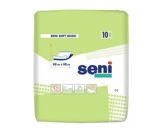 Пеленки для младенцев Seni Soft Basic 60х60 см 10 шт (5900516692452)