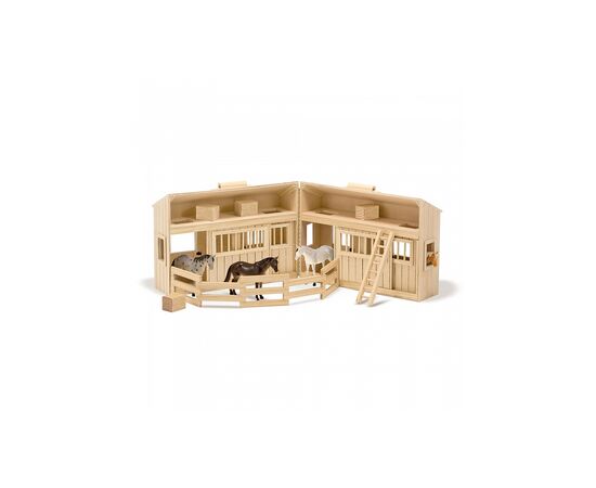 Ігровий набір Melissa&Doug Дерев'яна конюшня з конячками (MD3704)