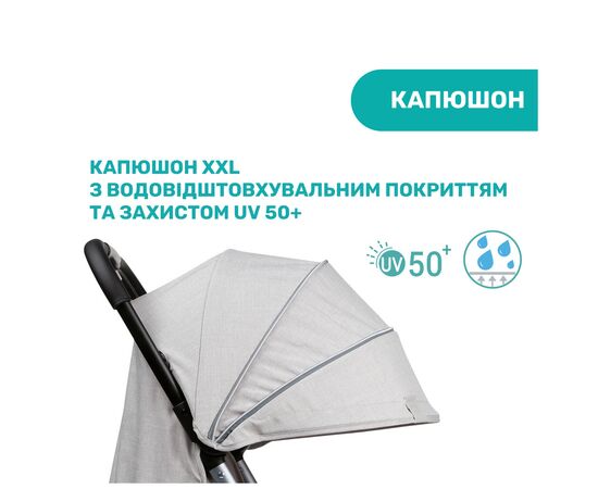 Коляска Chicco Goody Plus Stroller серая (79877.72), изображение 8 Коляска Chicco Goody Plus Stroller серая (79877.72), изображение 8
