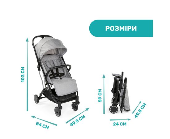Коляска Chicco Trolleyme Stroller (79865.28), изображение 5