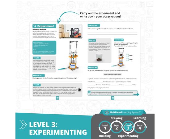 Конструктор Engino Stem Как работает гидравлика? (STL24), изображение 6 Конструктор Engino Stem Как работает гидравлика? (STL24), изображение 6