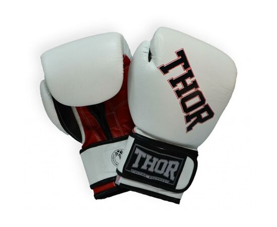 Боксерські рукавички Thor Ring Star 12oz White/Red/Black (536/01(PU)WHITE/RED/BLK 12 oz.)