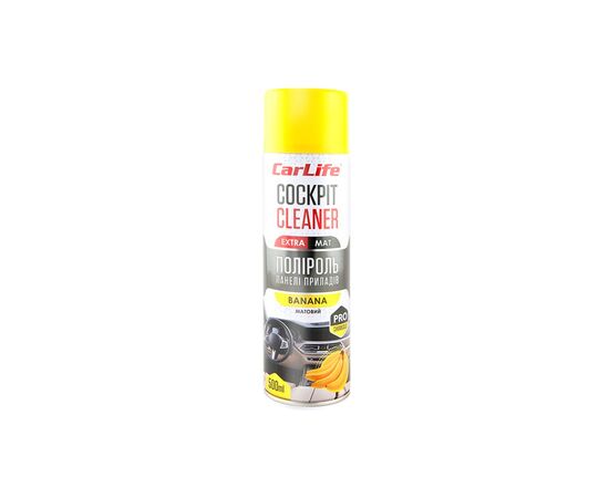 Автополироль CARLIFE Cockpit Cleaner EXTRA MAT Банан 500мл (CF522)
