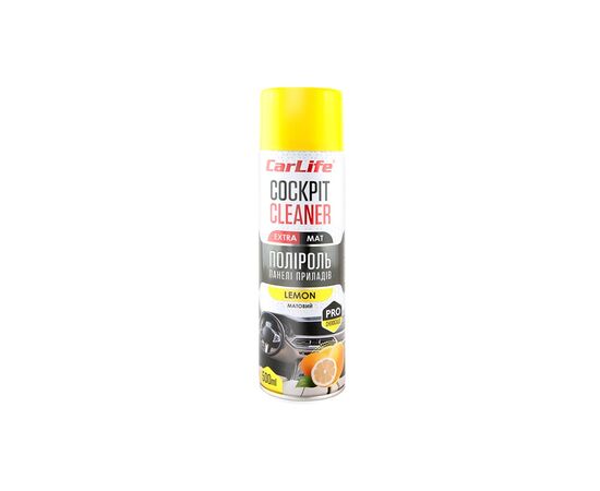 Автополироль CARLIFE Cockpit Cleaner EXTRA MAT Лимон 500мл (CF521)