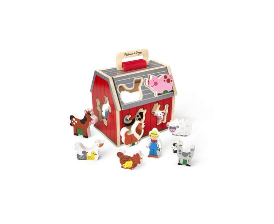 Развивающая игрушка Melissa&Doug деревянный сортировочный сарай (MD30149)