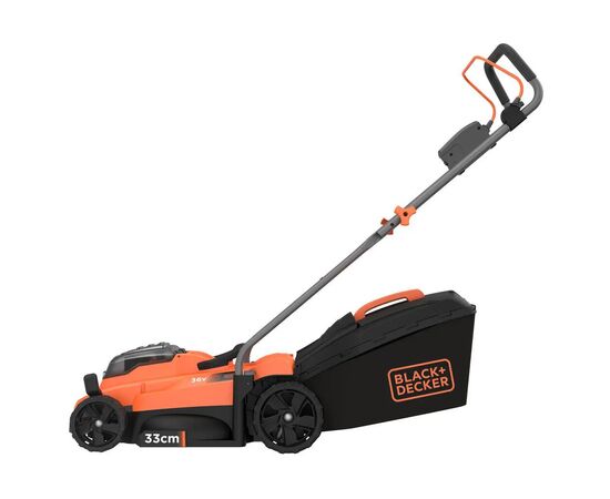 Газонокосилка Black&Decker аккумуляторная 36 В, 2.5 Ач, 32 см, 2 АКБ и ЗУ (BCMW3336L2)