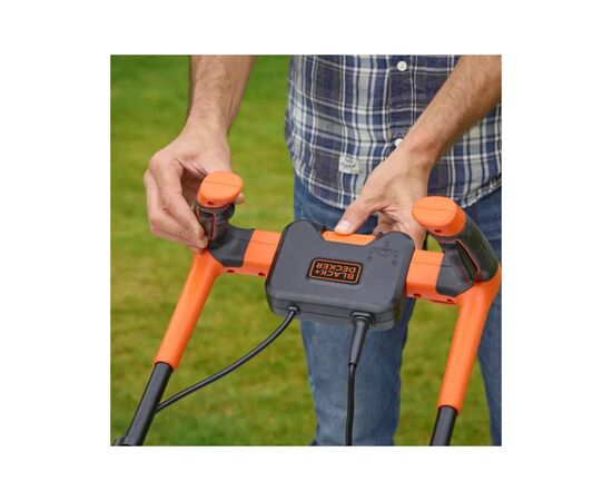 Газонокосилка Black&Decker 1.4 кВт, 34 см (BEMW461BH), изображение 3 Газонокосилка Black&Decker 1.4 кВт, 34 см (BEMW461BH), изображение 3