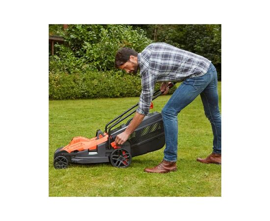 Газонокосилка Black&Decker 1.4 кВт, 34 см (BEMW461BH), изображение 5 Газонокосилка Black&Decker 1.4 кВт, 34 см (BEMW461BH), изображение 5