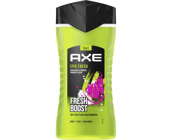 Гель для душа AXE 3 в 1 Epic Fresh 250 мл (8720181204081)