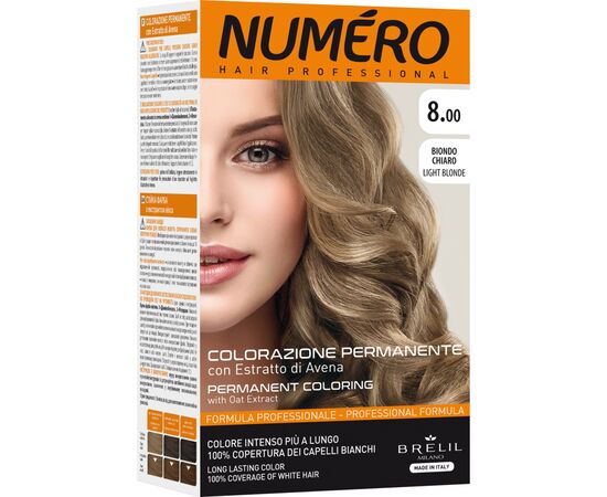 Краска для волос Brelil Numero 8.00 - Light Blonde 140 мл (8011935081288)