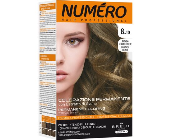 Краска для волос Brelil Numero 8.10 - Light Ash Blonde 140 мл (8011935081318)