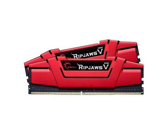 Модуль памяти для компьютера DDR4 8GB (2x4GB) 2400 MHz RIPJAWS V RED G.Skill (F4-2400C17D-8GVR), изображение 2 Модуль памяти для компьютера DDR4 8GB (2x4GB) 2400 MHz RIPJAWS V RED G.Skill (F4-2400C17D-8GVR), изображение 2