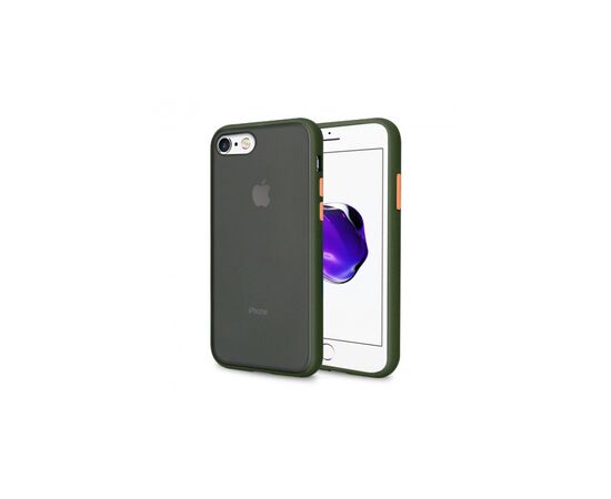 Чехол для моб. телефона MakeFuture Apple iPhone SE 2020 Frame (Matte PC+TPU) Green (MCMF-AISE20GN)