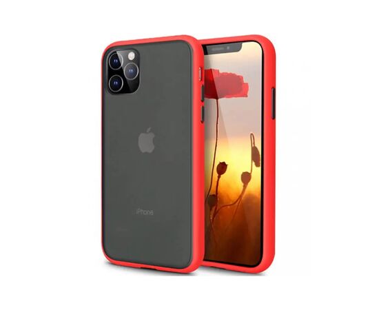 Чехол для моб. телефона MakeFuture Apple iPhone SE 2020 Frame (Matte PC+TPU) Red (MCMF-AISE20RD)