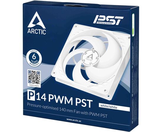 Кулер для корпуса Arctic P14 PWM PST (ACFAN00197A), изображение 3 Кулер для корпуса Arctic P14 PWM PST (ACFAN00197A), изображение 3