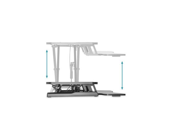 Столик для ноутбука Digitus Ergonomic Workspace Riser, 11-46cm, black (DA-90380-1), изображение 11 Столик для ноутбука Digitus Ergonomic Workspace Riser, 11-46cm, black (DA-90380-1), изображение 11