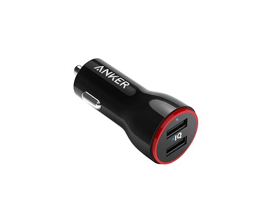Зарядний пристрій Anker PowerDrive 2 24W 2xUSB V3 (Black) (A2310G11)