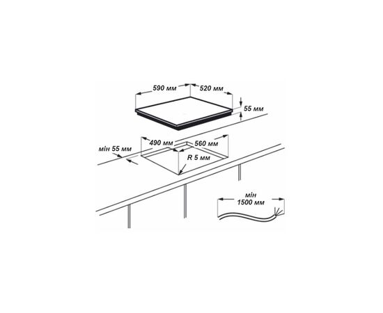 Варочная поверхность RECA Weser 60, изображение 3 Варочная поверхность RECA Weser 60, изображение 3
