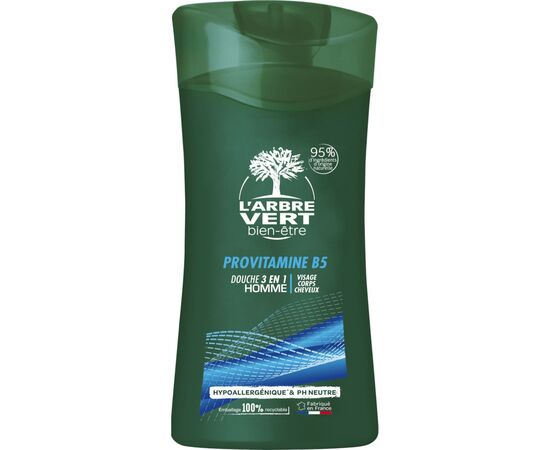 Гель для душа L'Arbre Vert 3 в 1 с провитаминами B5 250 мл (3450601026355)