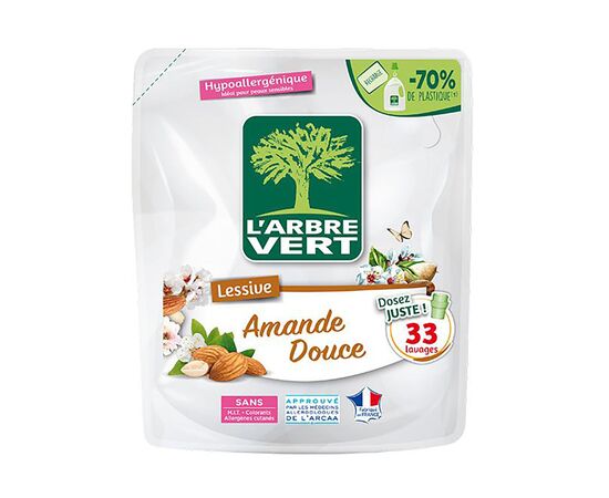 Гель для стирки L'Arbre Vert Сладкий миндаль запасной блок 1.5 л (3450601039638)