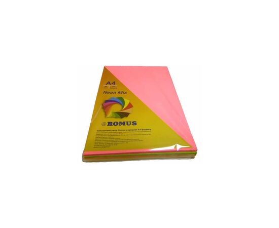 Бумага Romus A4 80 г/м2 200sh, 4colors, Mix Neon (R50935)