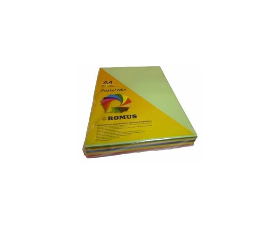 Бумага Romus A4 80 г/м2 250sh, 5colors, Mix Pastel (R50874)