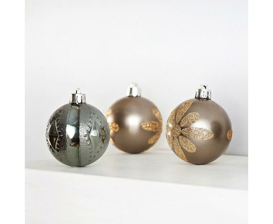 Елочная игрушка ColorWay Merry Christmas mix 24 шт (6 см) ZINC (CW-MCB624ZINK), изображение 2 Елочная игрушка ColorWay Merry Christmas mix 24 шт (6 см) ZINC (CW-MCB624ZINK), изображение 2