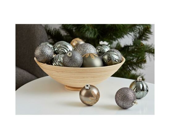 Елочная игрушка ColorWay Merry Christmas mix 24 шт (6 см) ZINC (CW-MCB624ZINK), изображение 3 Елочная игрушка ColorWay Merry Christmas mix 24 шт (6 см) ZINC (CW-MCB624ZINK), изображение 3