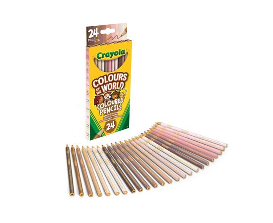 Карандаши цветные Crayola Colours of the World 24 шт (68-4607), изображение 2 Карандаши цветные Crayola Colours of the World 24 шт (68-4607), изображение 2