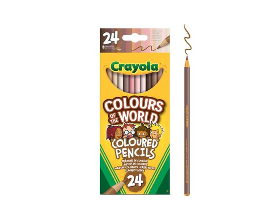 Олівці кольорові Crayola Colours of the World 24 шт (68-4607)
