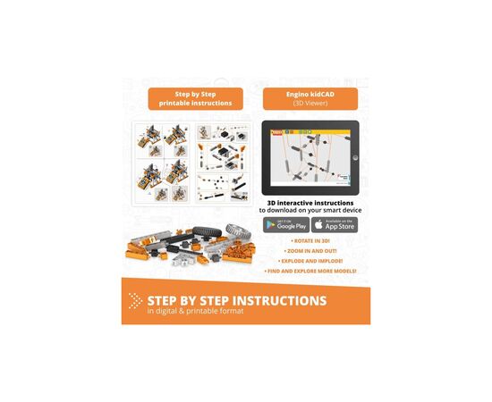 Конструктор Engino STEM&Robotics Pro Set v2 с аккумулятором (E30-1B), изображение 7 Конструктор Engino STEM&Robotics Pro Set v2 с аккумулятором (E30-1B), изображение 7