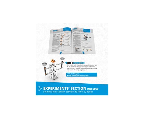 Конструктор Engino Stem Механика: Рычаги и Сцепления (STEM01), изображение 4 Конструктор Engino Stem Механика: Рычаги и Сцепления (STEM01), изображение 4